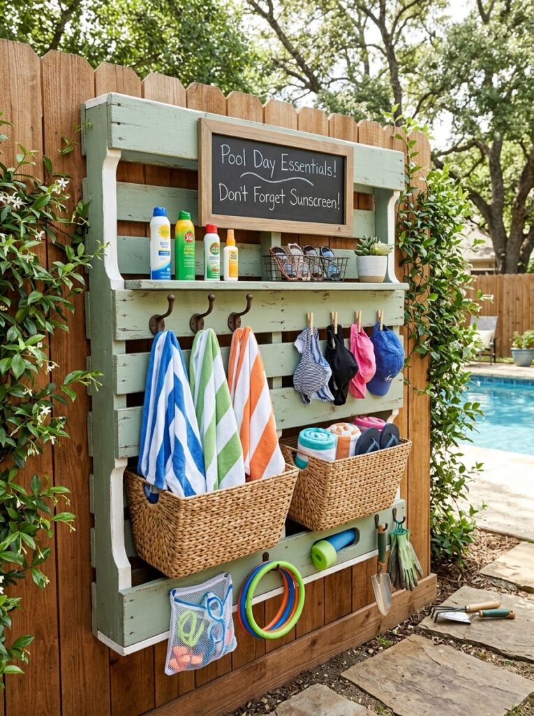 DIY Pool Storage Ideas