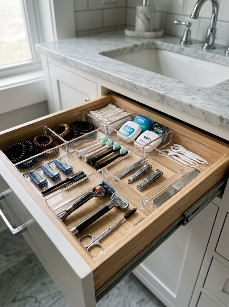 Dorm Bathroom Organization