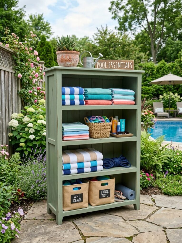 Pool Towel Storage Ideas