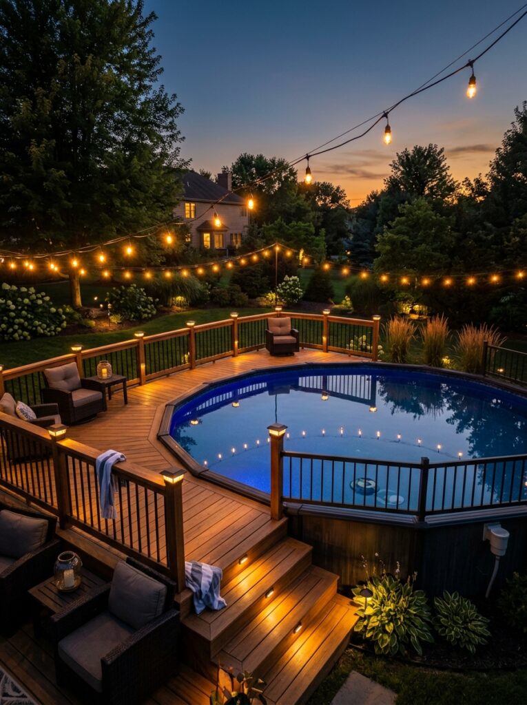 Above-Ground Pool Deck Ideas
