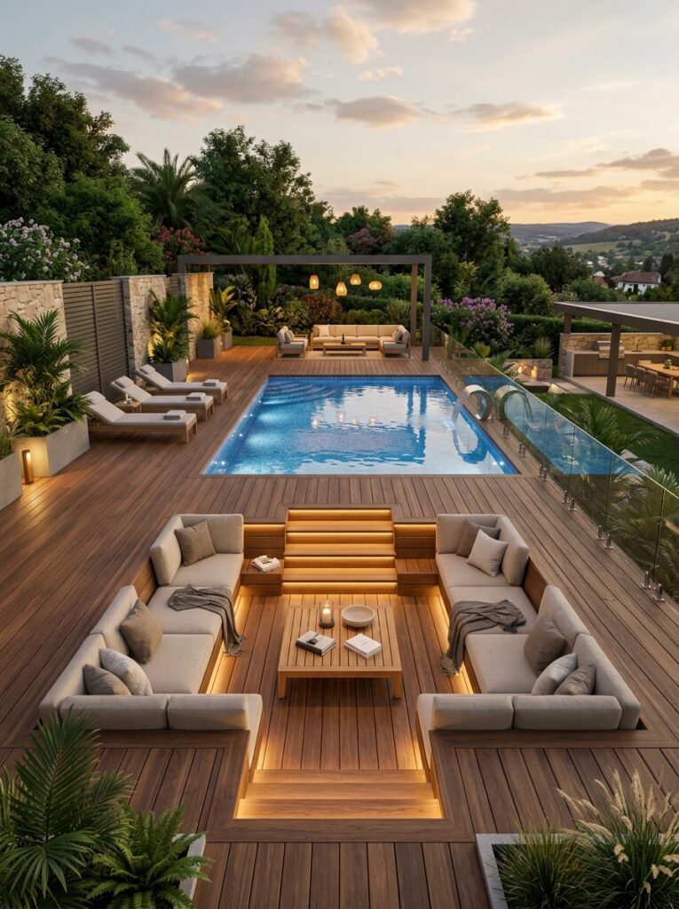 Above-Ground Pool Deck Ideas