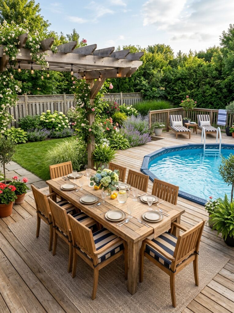 Above-Ground Pool Deck Ideas