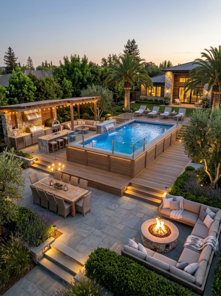 Above-Ground Pool Deck Ideas
