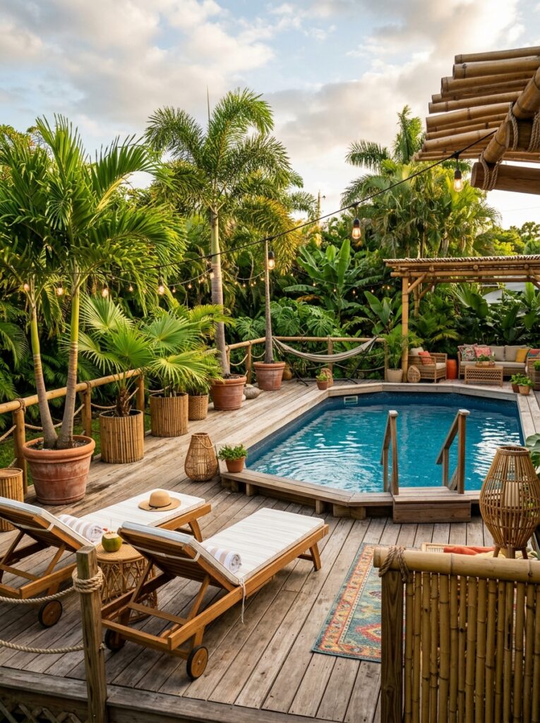 Above-Ground Pool Deck Ideas