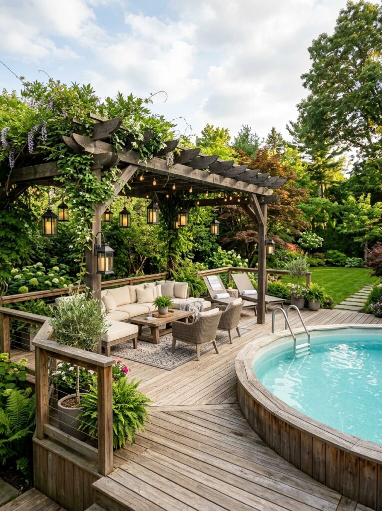 Above-Ground Pool Deck Ideas