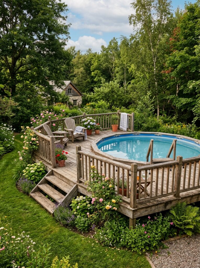 Above-Ground Pool Deck Ideas