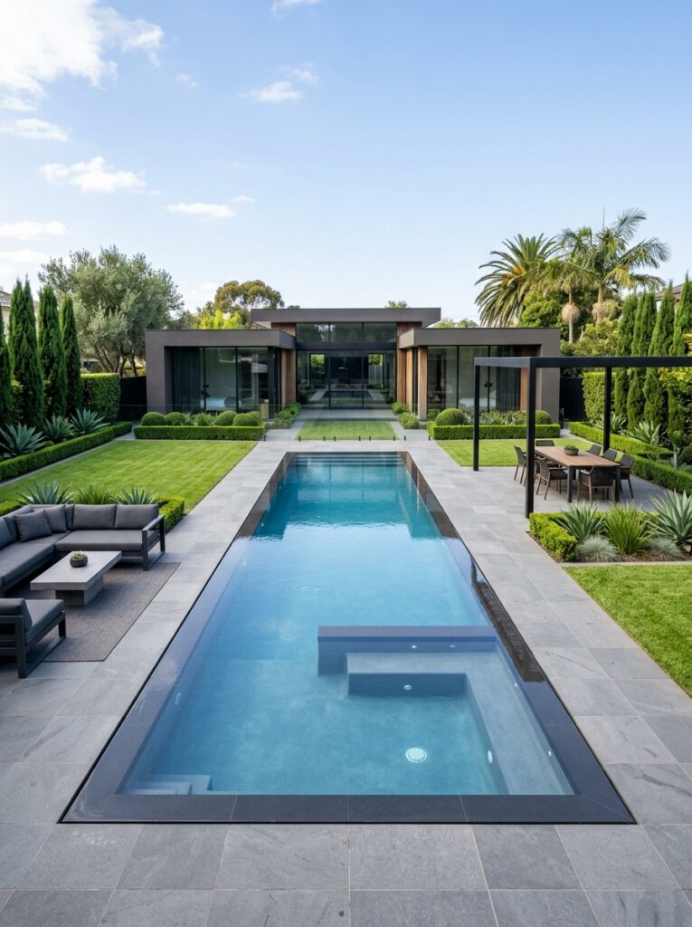 Modern Rectangle Pool Ideas