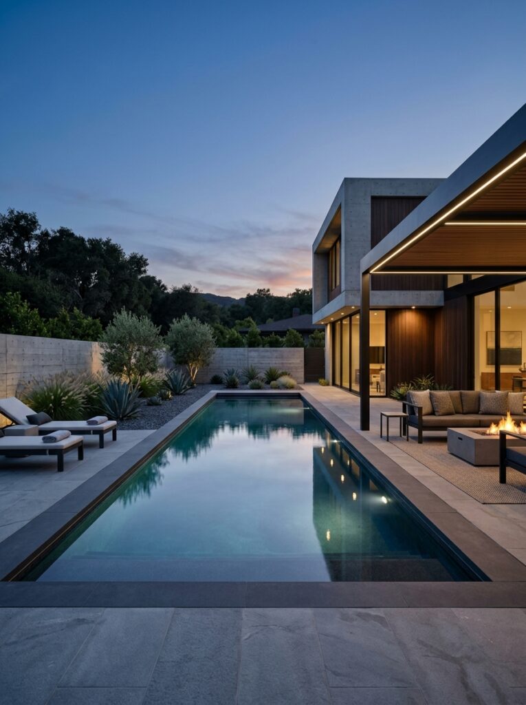 Modern Rectangle Pool Ideas