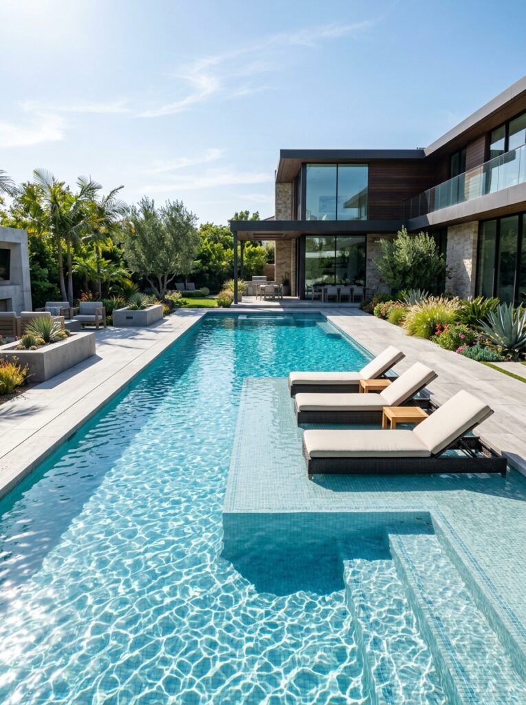 Modern Rectangle Pool Ideas