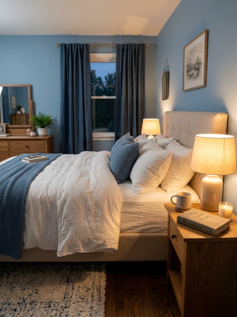 Nancy Meyers Blue Bedroom