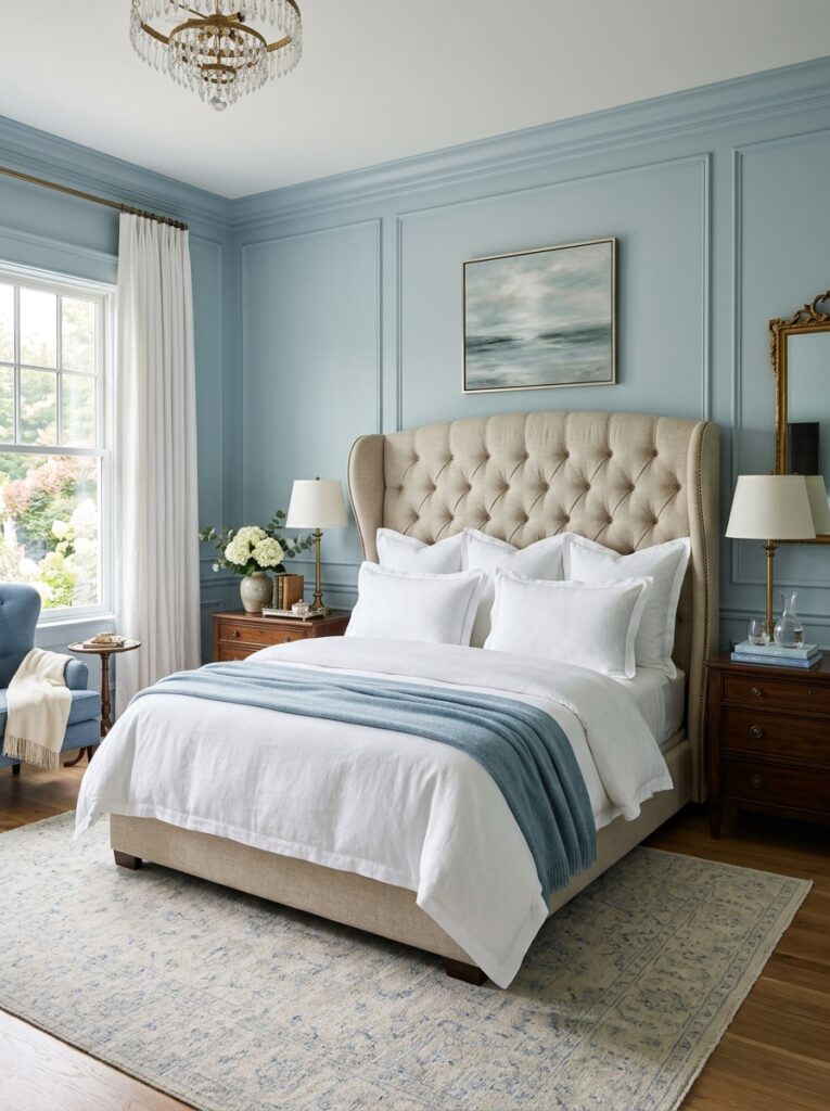 Nancy Meyers Blue Bedroom