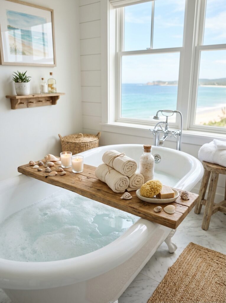 Wooden Bathtub Tray Ideas