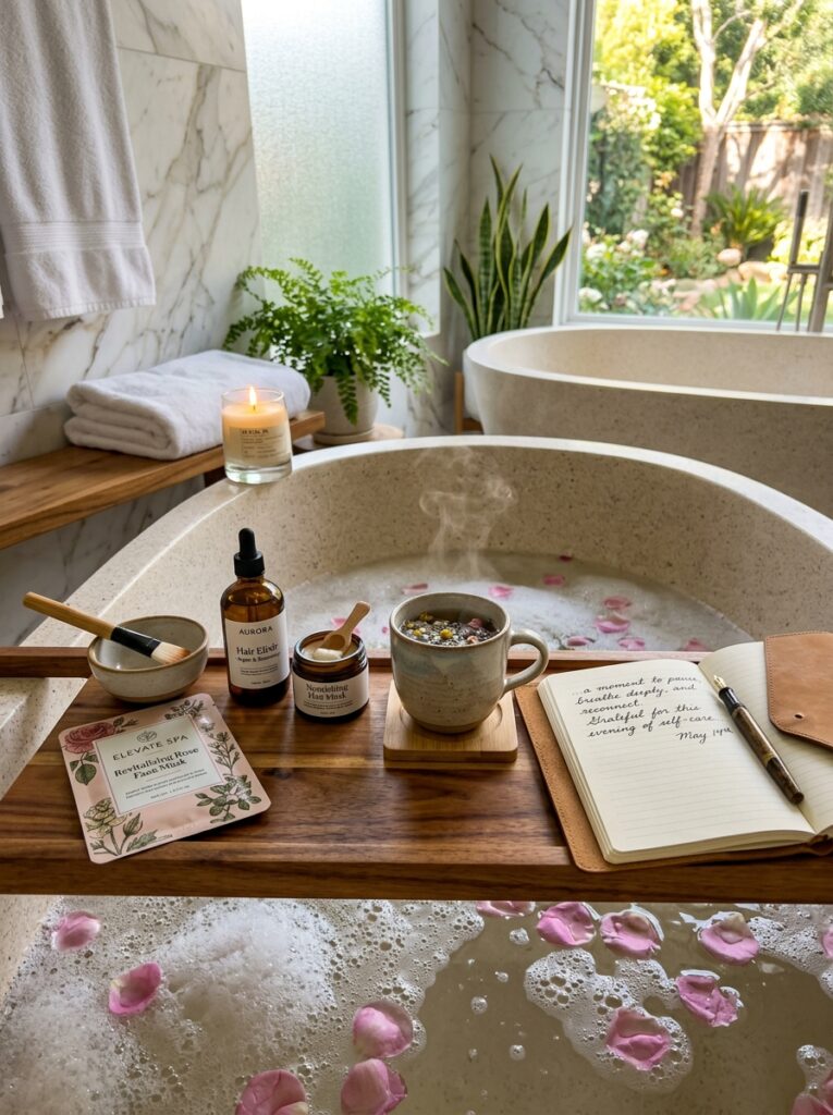 Wooden Bathtub Tray Ideas