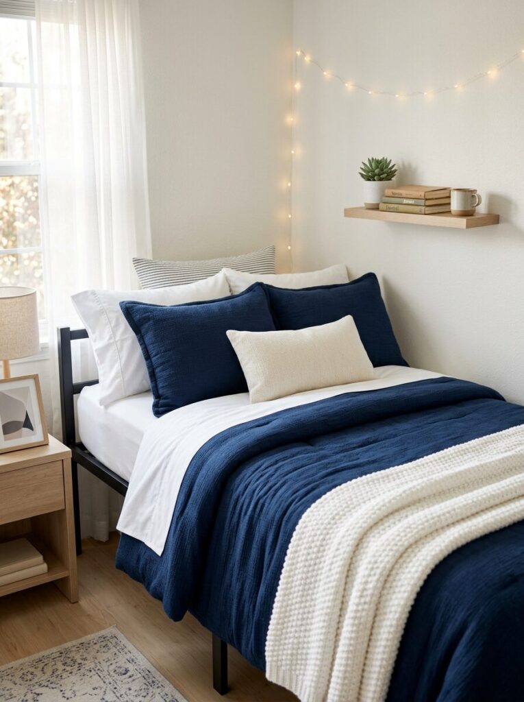 Blue Dorm Room Ideas for Girls College
