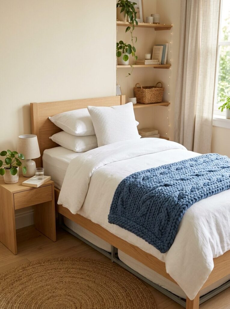 Blue and White Dorm Room Ideas