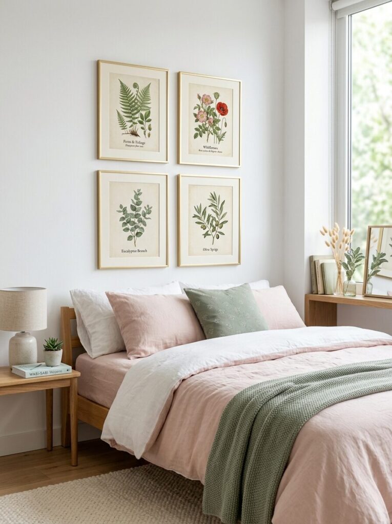 Pink and Green Dorm Room