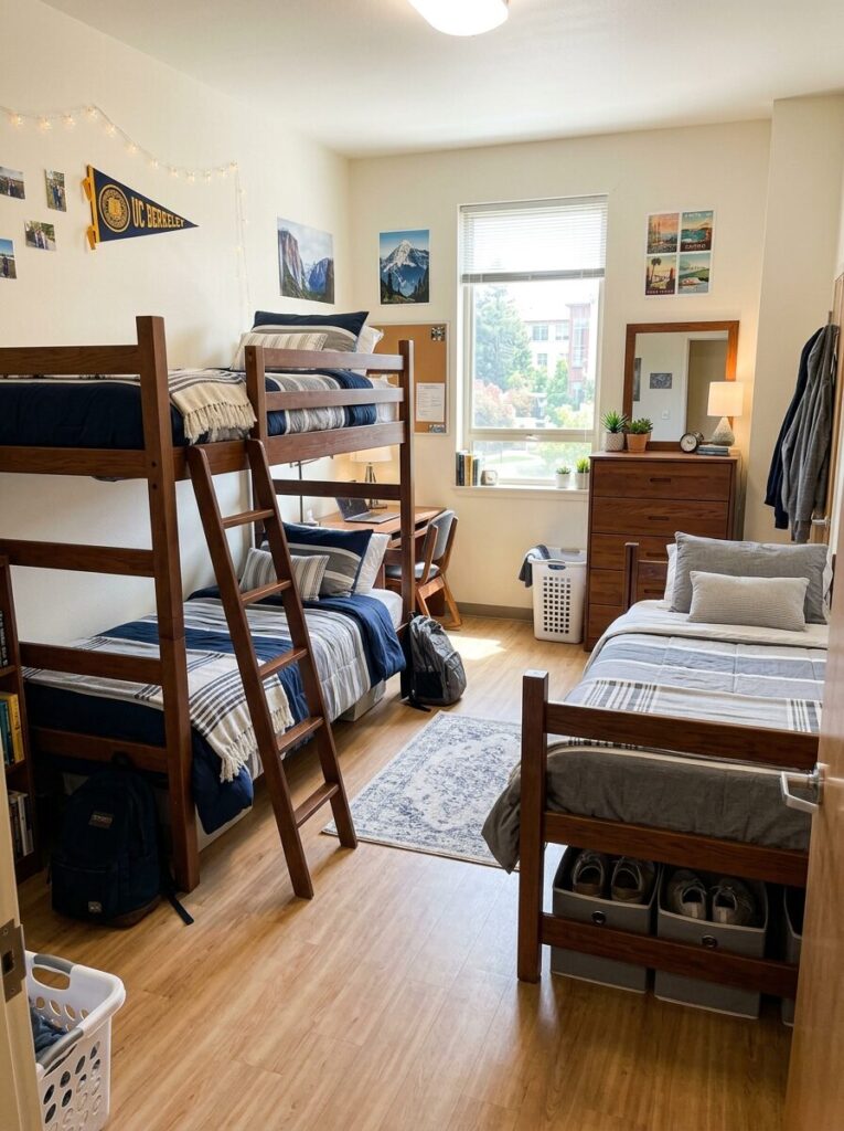 Triple Dorm Room Ideas