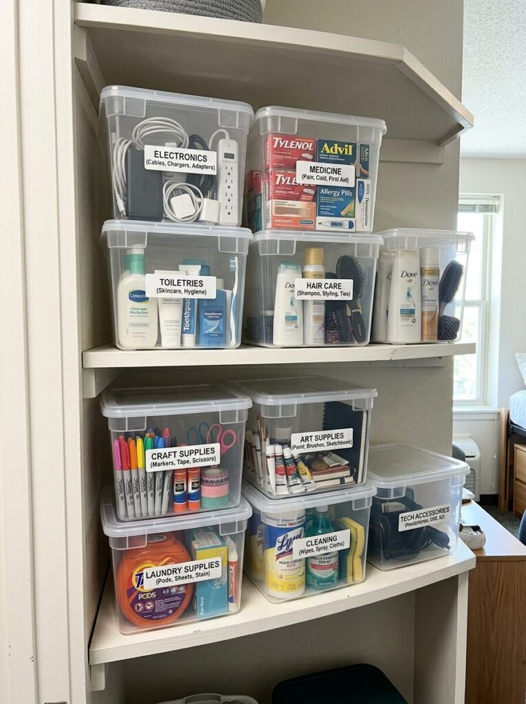 Dorm Closet Organization Ideas