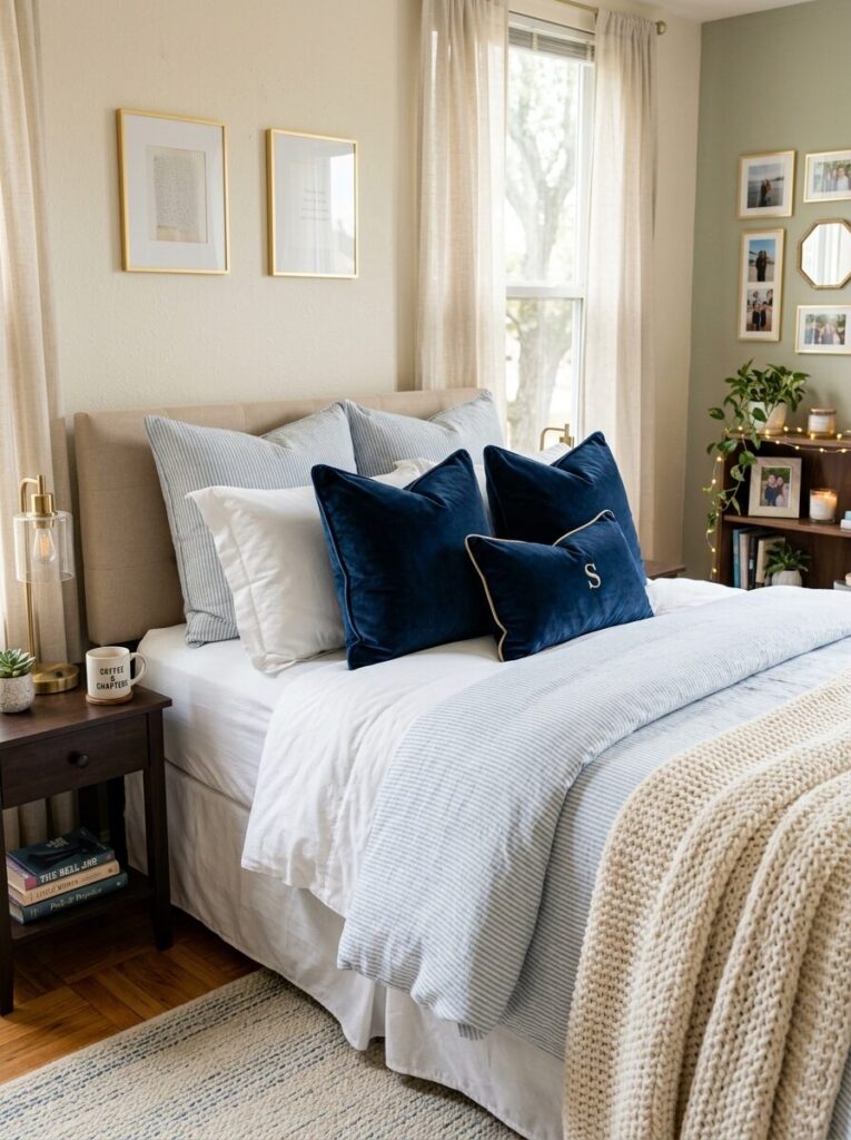 Blue Dorm Room Ideas for Girls College