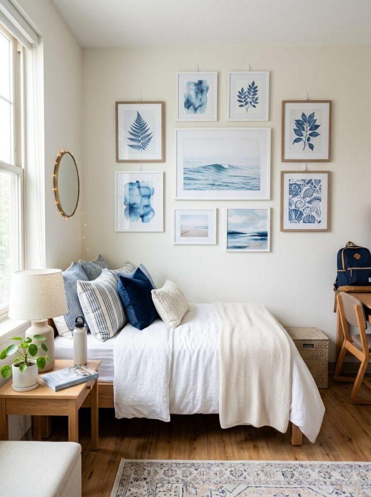 Blue Dorm Room Ideas for Girls College