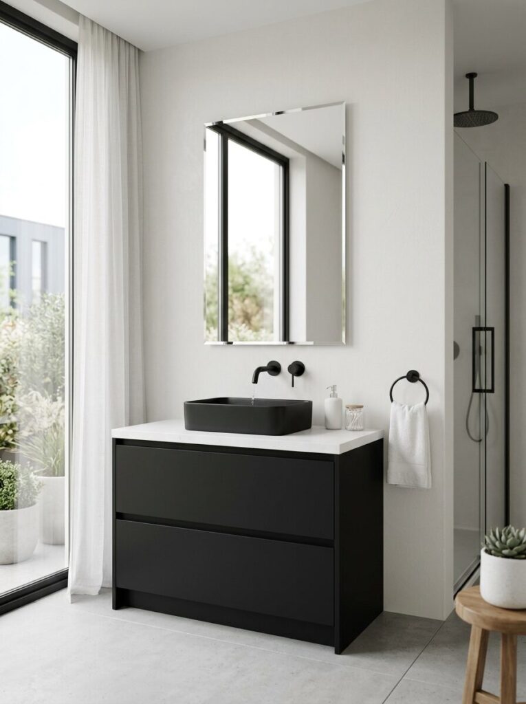 Black Vanity Bathroom Ideas