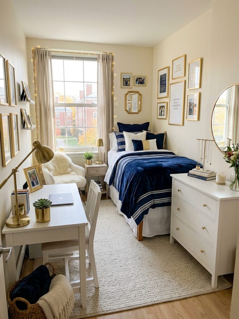 Blue Dorm Room Ideas for Girls College