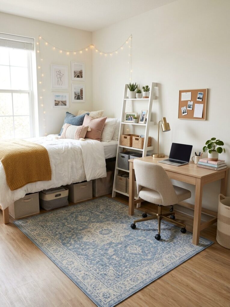 Blue Dorm Room Ideas for Girls College
