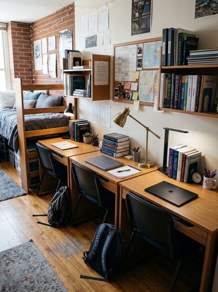 Triple Dorm Room Ideas