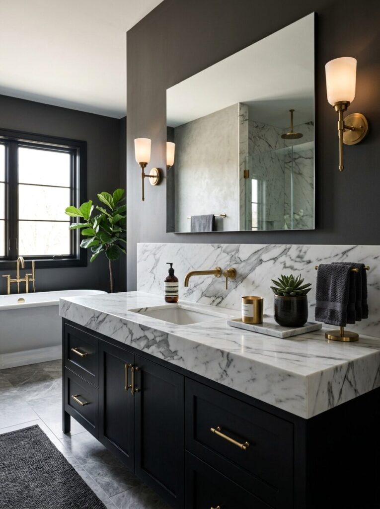Black Vanity Bathroom Ideas