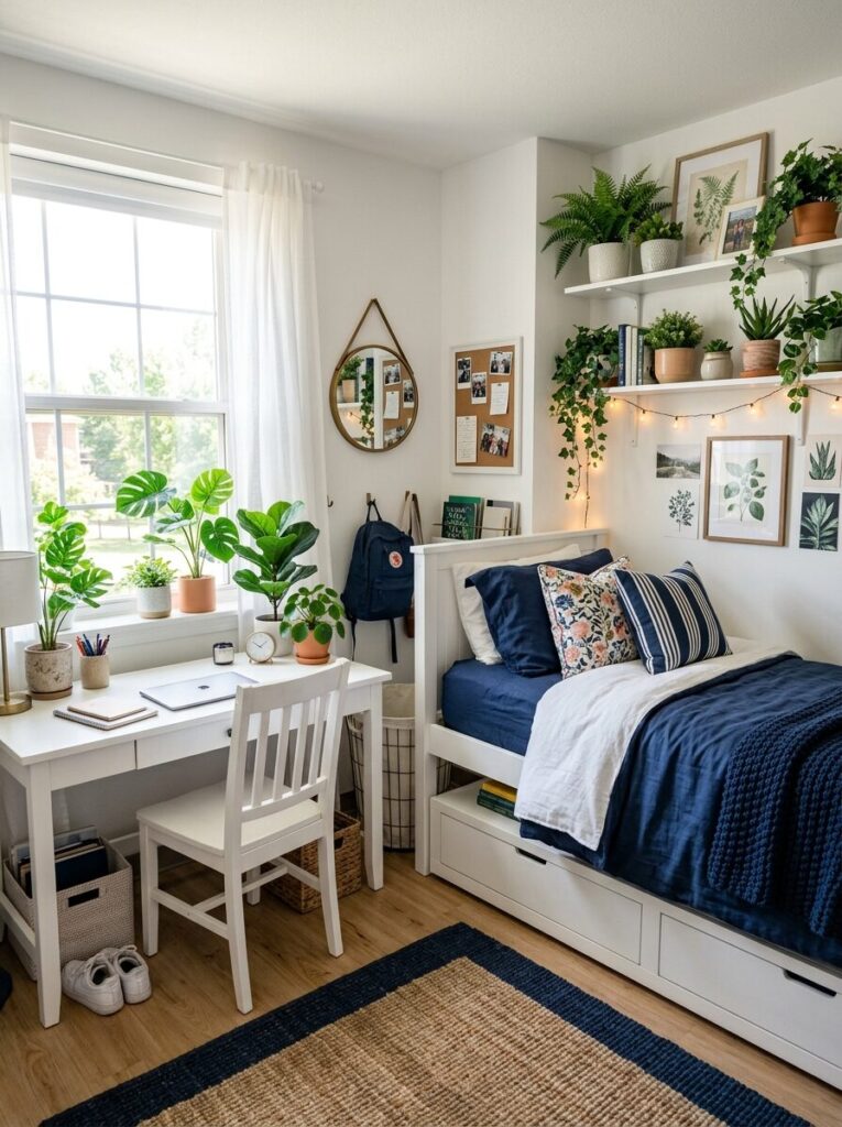 Blue Dorm Room Ideas for Girls College