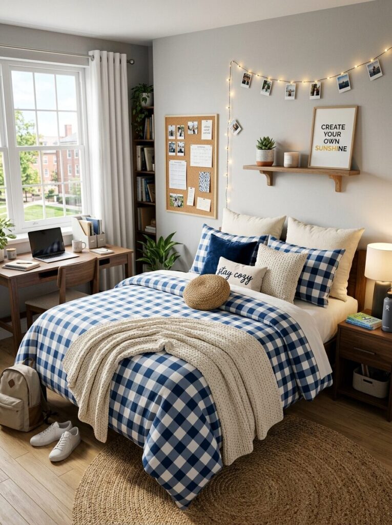 Blue Dorm Room Ideas for Girls College
