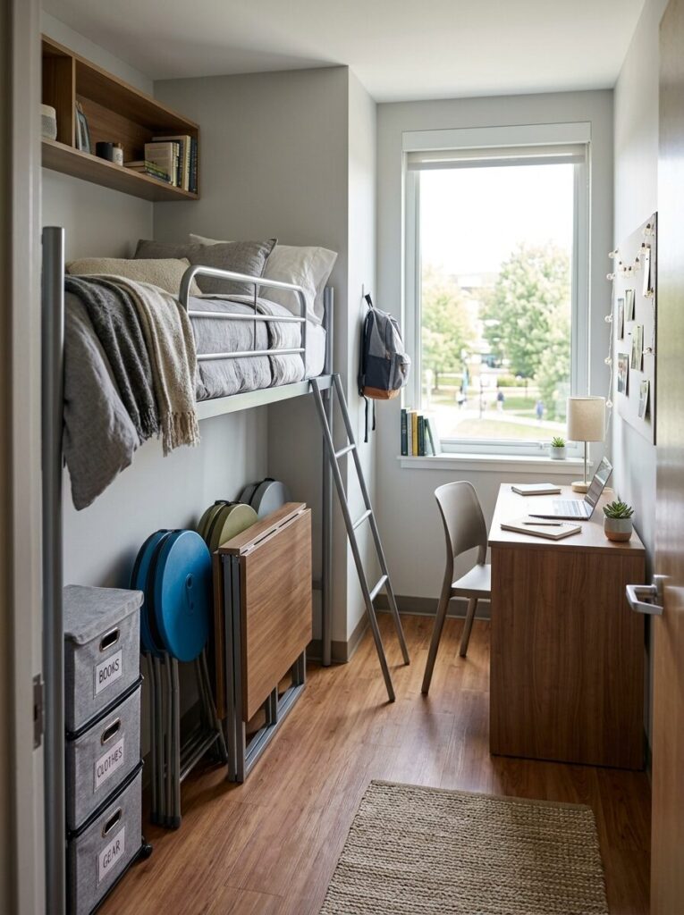 Triple Dorm Room Ideas