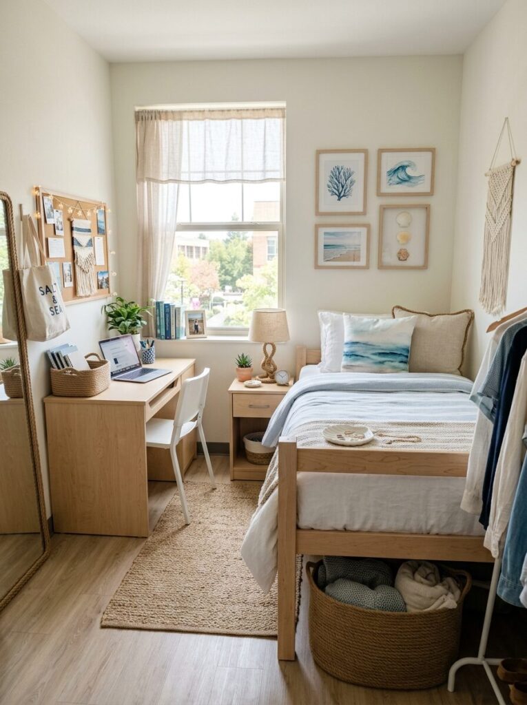 Blue Dorm Room Ideas for Girls College
