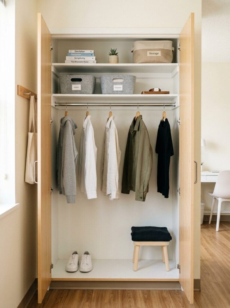 Dorm Closet Organization Ideas