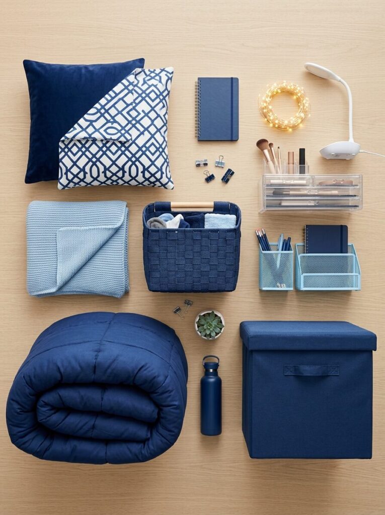 Blue Dorm Room Ideas for Girls College