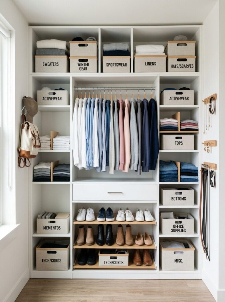 Dorm Closet Organization Ideas