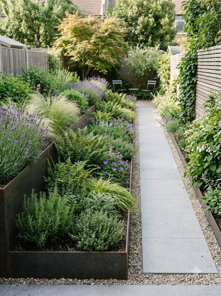 Small Narrow Garden Designs 