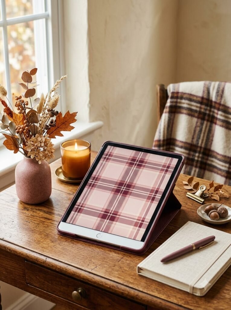 Fall Plaid Wallpaper Ideas