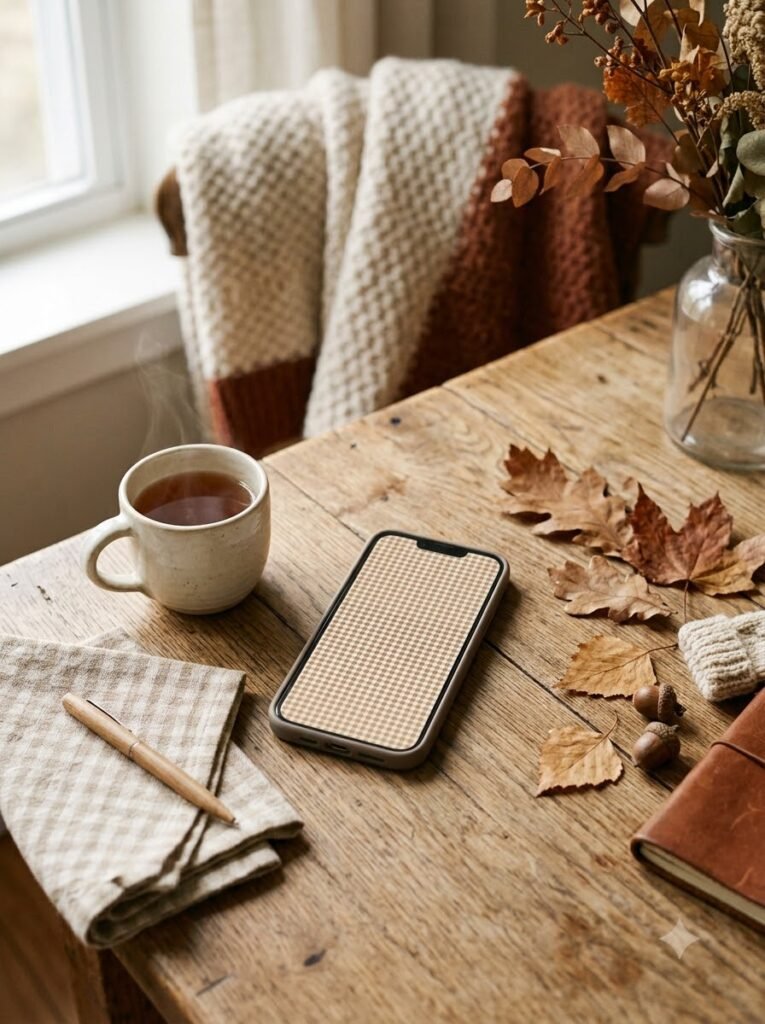 Fall Plaid Wallpaper Ideas
