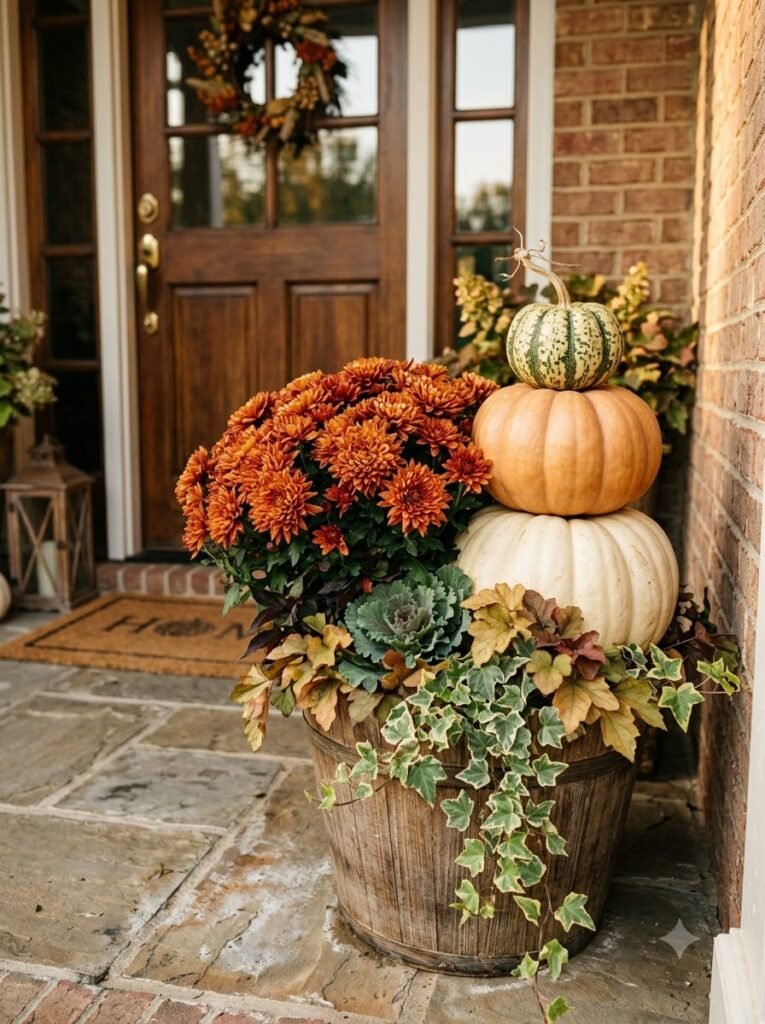 Fall Planter Ideas for Front Porches
