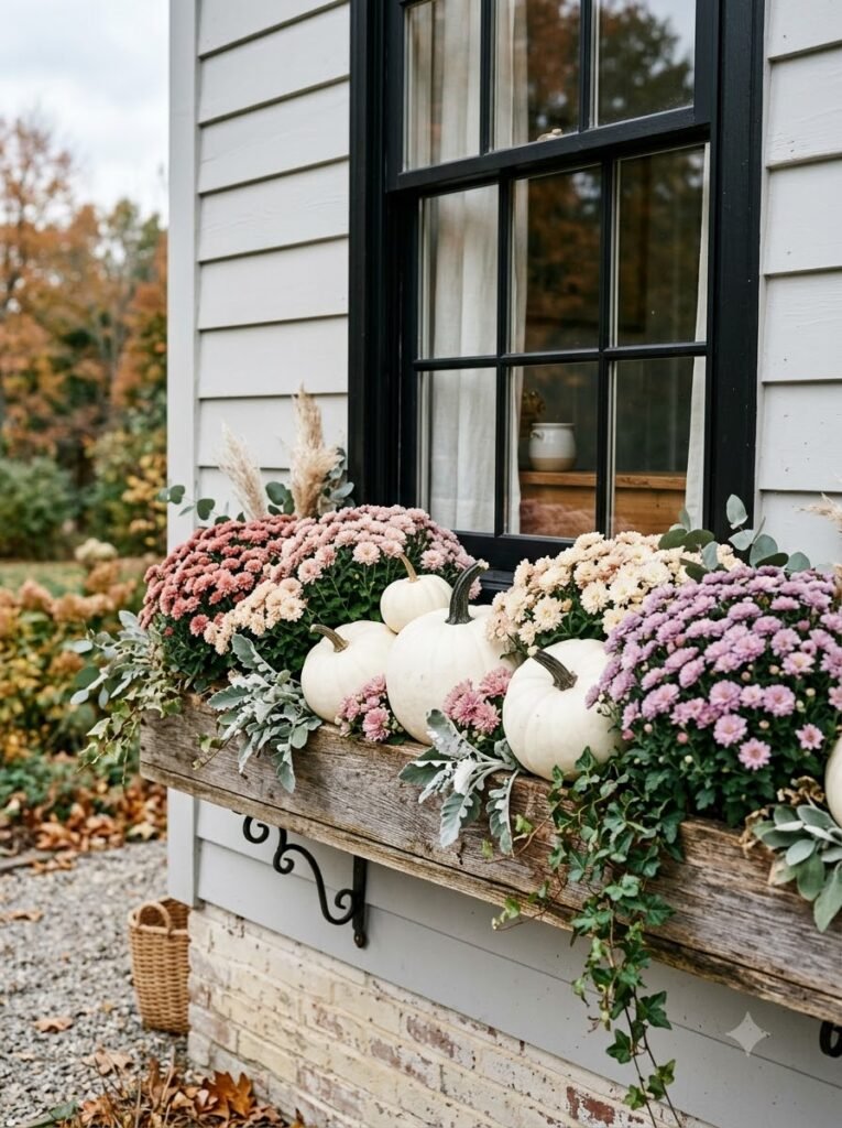 Fall Window Boxes Ideas