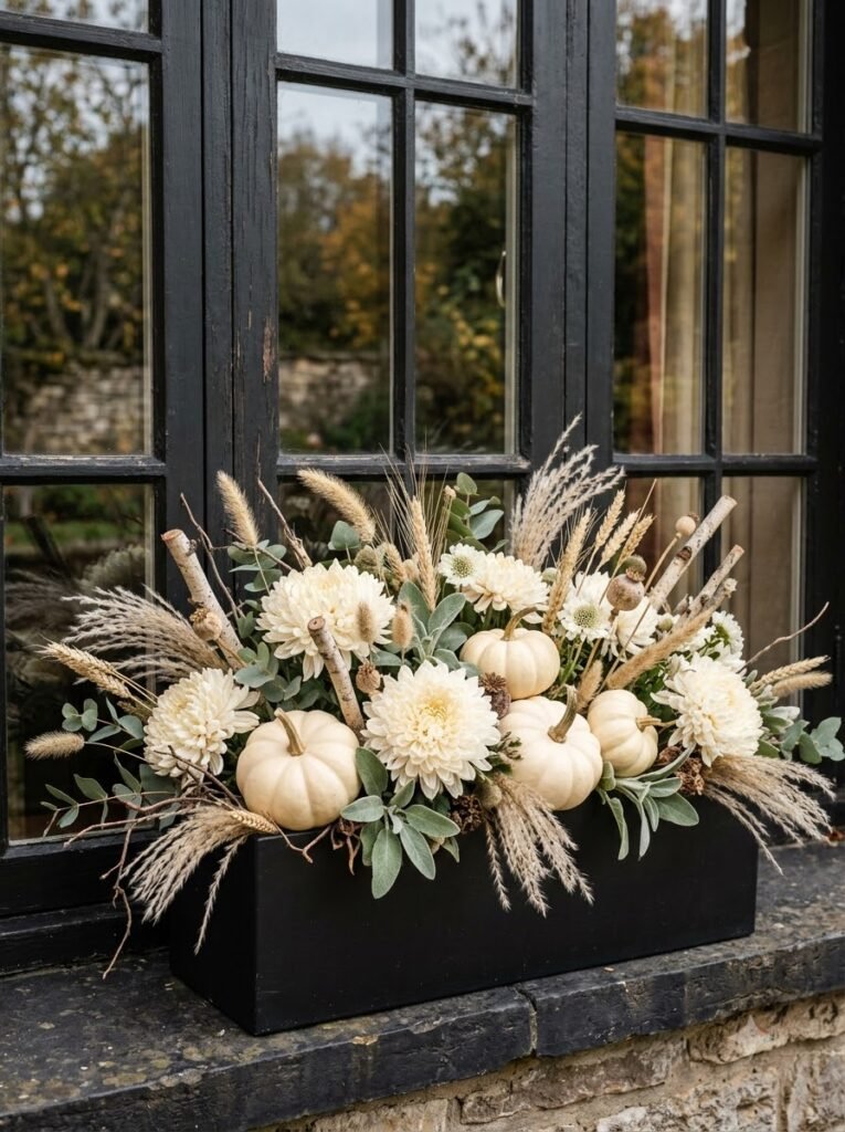Fall Window Boxes Ideas