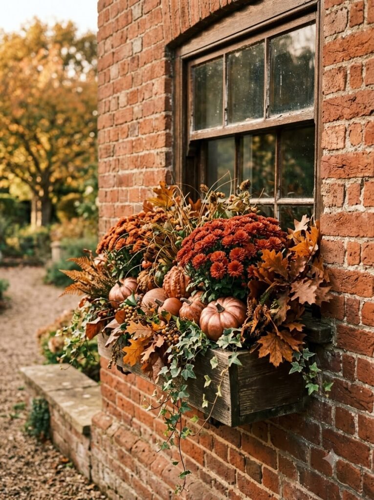 Fall Window Boxes Ideas