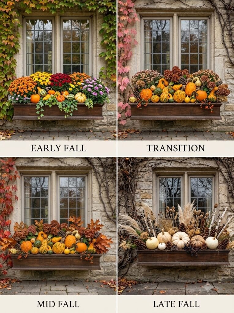 Fall Window Boxes Ideas