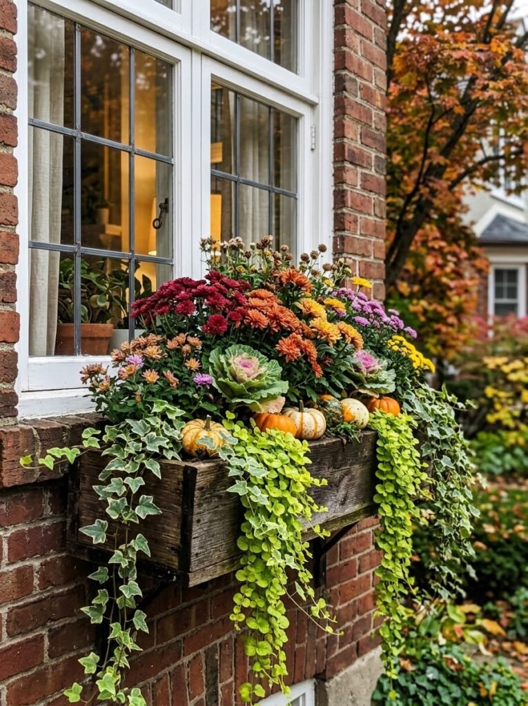 Fall Window Boxes Ideas