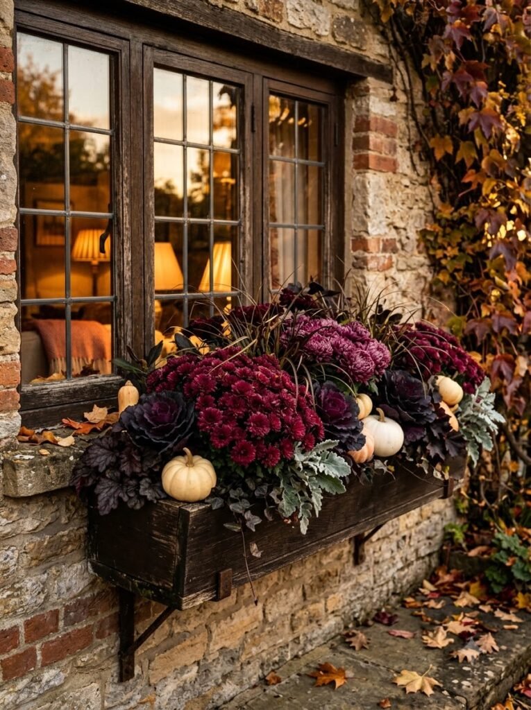 Fall Window Boxes Ideas