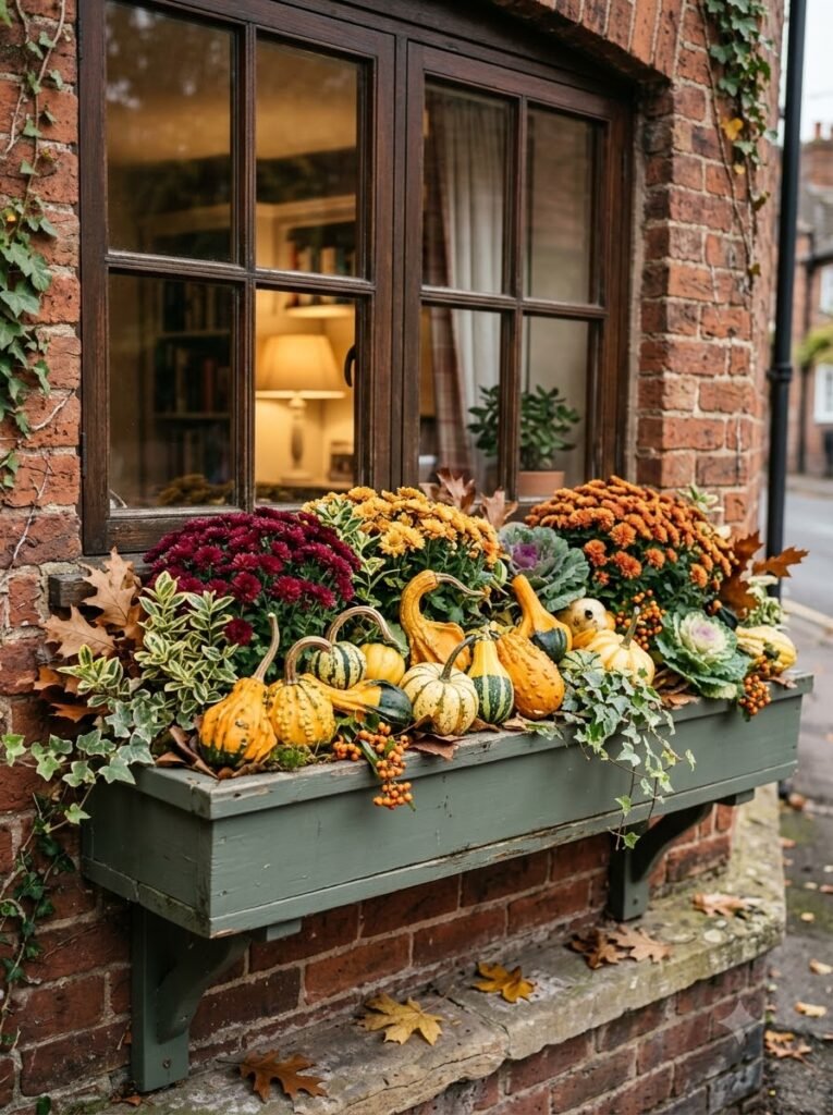 Fall Window Boxes Ideas