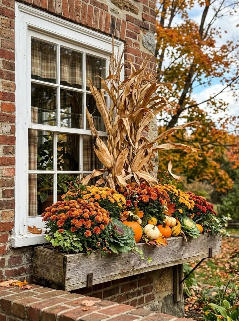 Fall Window Boxes Ideas