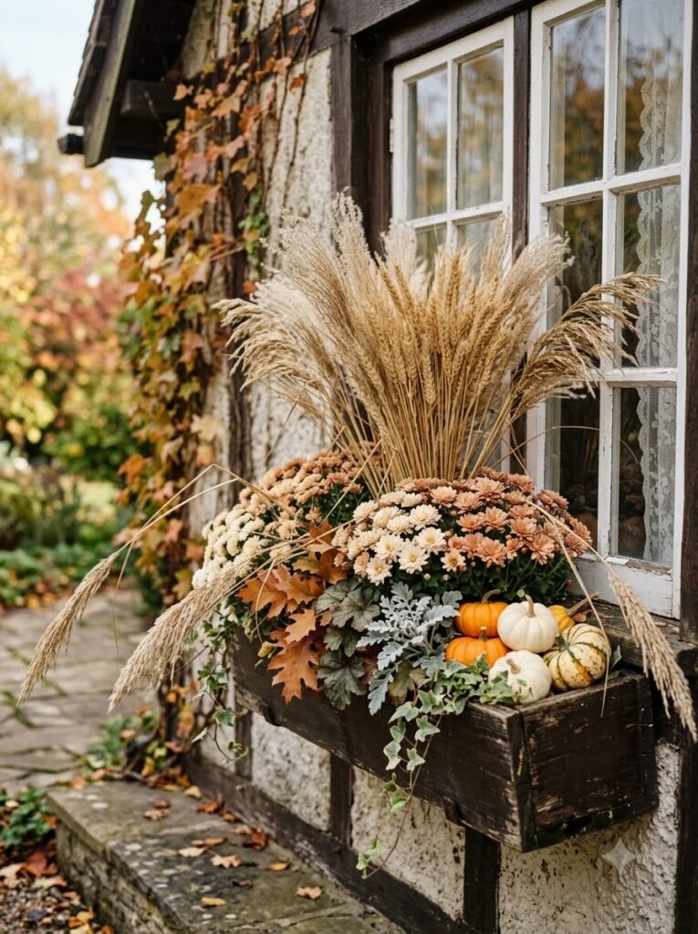 Fall Window Boxes Ideas