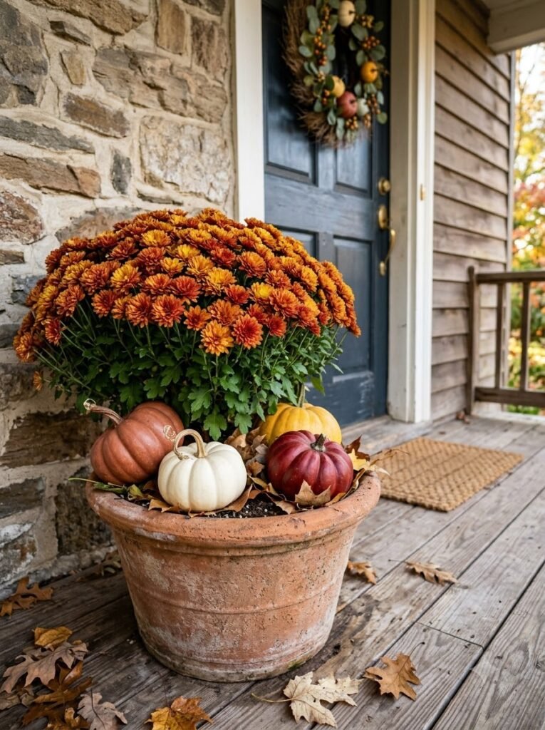 Fall Planter Ideas for Front Porches